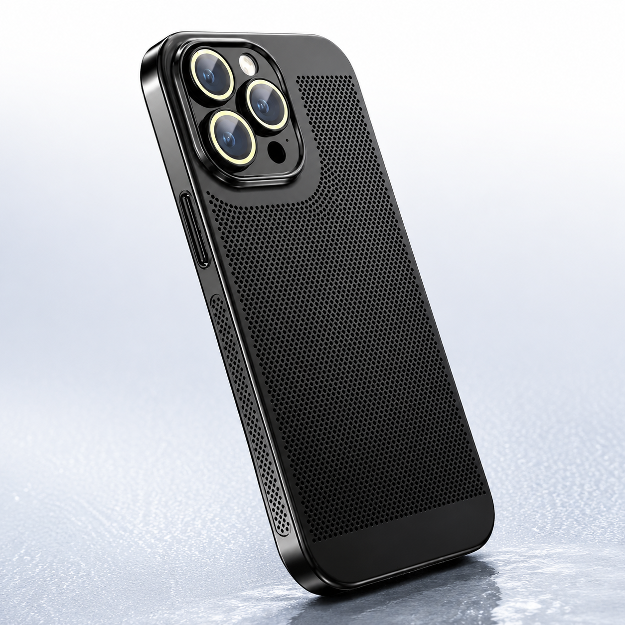 Premium iPhone Case MagSafe Compatible Honeycomb Texture Magnetic Cover Heat Dissipation Shockproof Protective Camera Lens Guard Slim Design