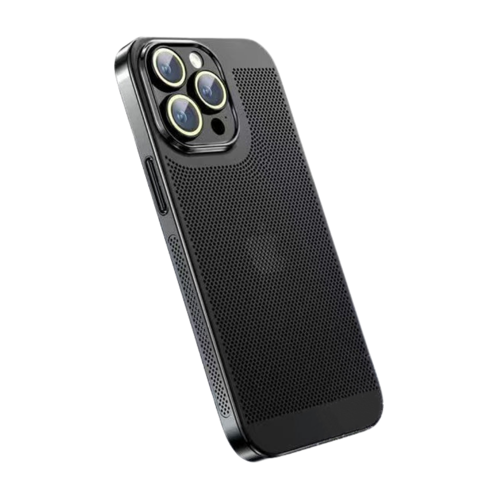 Premium iPhone Case MagSafe Compatible Honeycomb Texture Magnetic Cover Heat Dissipation Shockproof Protective Camera Lens Guard Slim Design