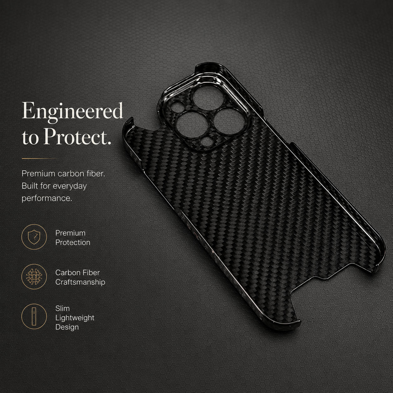 Premium iPhone Case MagSafe Compatible Kevlar Carbon Fiber Cover Magnetic Stand Hard PC Shell Camera Guard Anti Fingerprint Slim Design