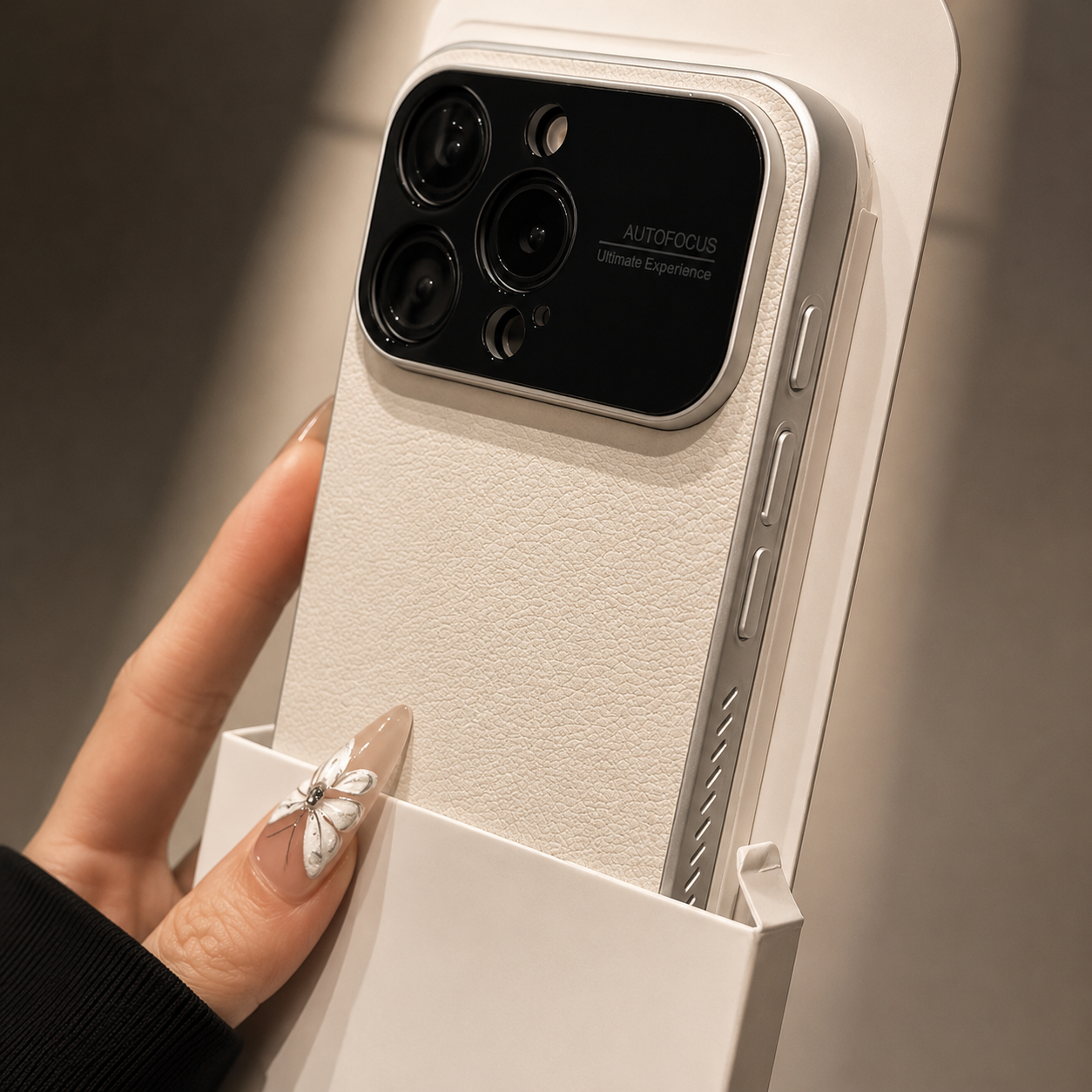 Premium iPhone Case MagSafe Compatible Leather Cover Side Vent Cooling Slim Half Wrapped Anti Fingerprint Non Slip Shockproof Protective Design