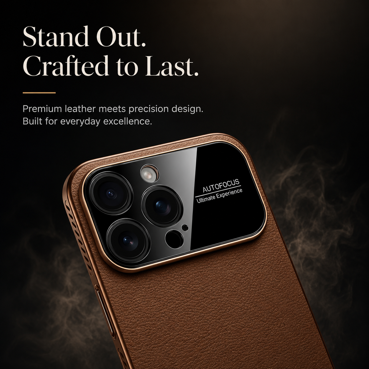 Premium iPhone Case MagSafe Compatible Leather Cover Side Vent Cooling Slim Half Wrapped Anti Fingerprint Non Slip Shockproof Protective Design