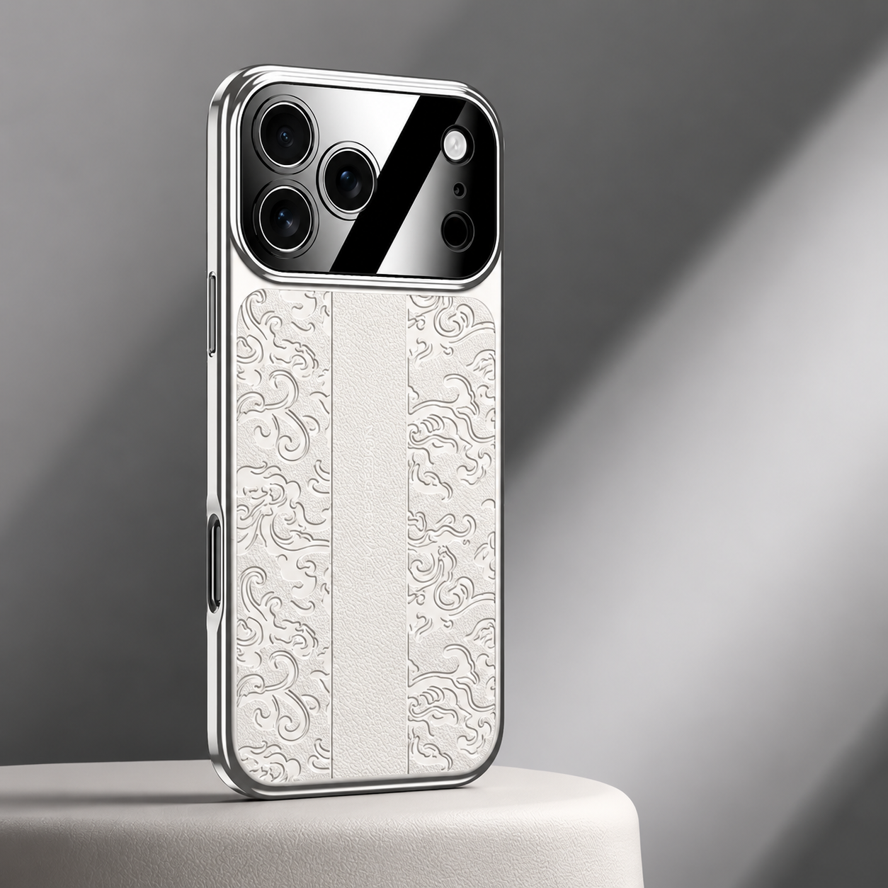 Premium iPhone Case MagSafe Compatible Leather TPU Cover Electroplated Frame Dual Layer Shockproof Anti Fingerprint Non Slip Slim Protective Design