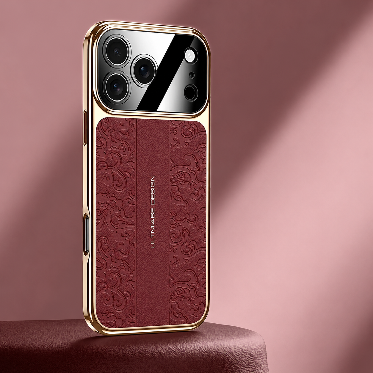 Premium iPhone Case MagSafe Compatible Leather TPU Cover Electroplated Frame Dual Layer Shockproof Anti Fingerprint Non Slip Slim Protective Design