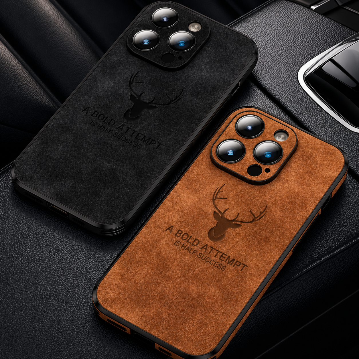 Premium iPhone Case MagSafe Compatible Leather Texture Silicone Bumper Cover Magnetic Shockproof Protective Camera Lens Guard Slim Full Coverage Design