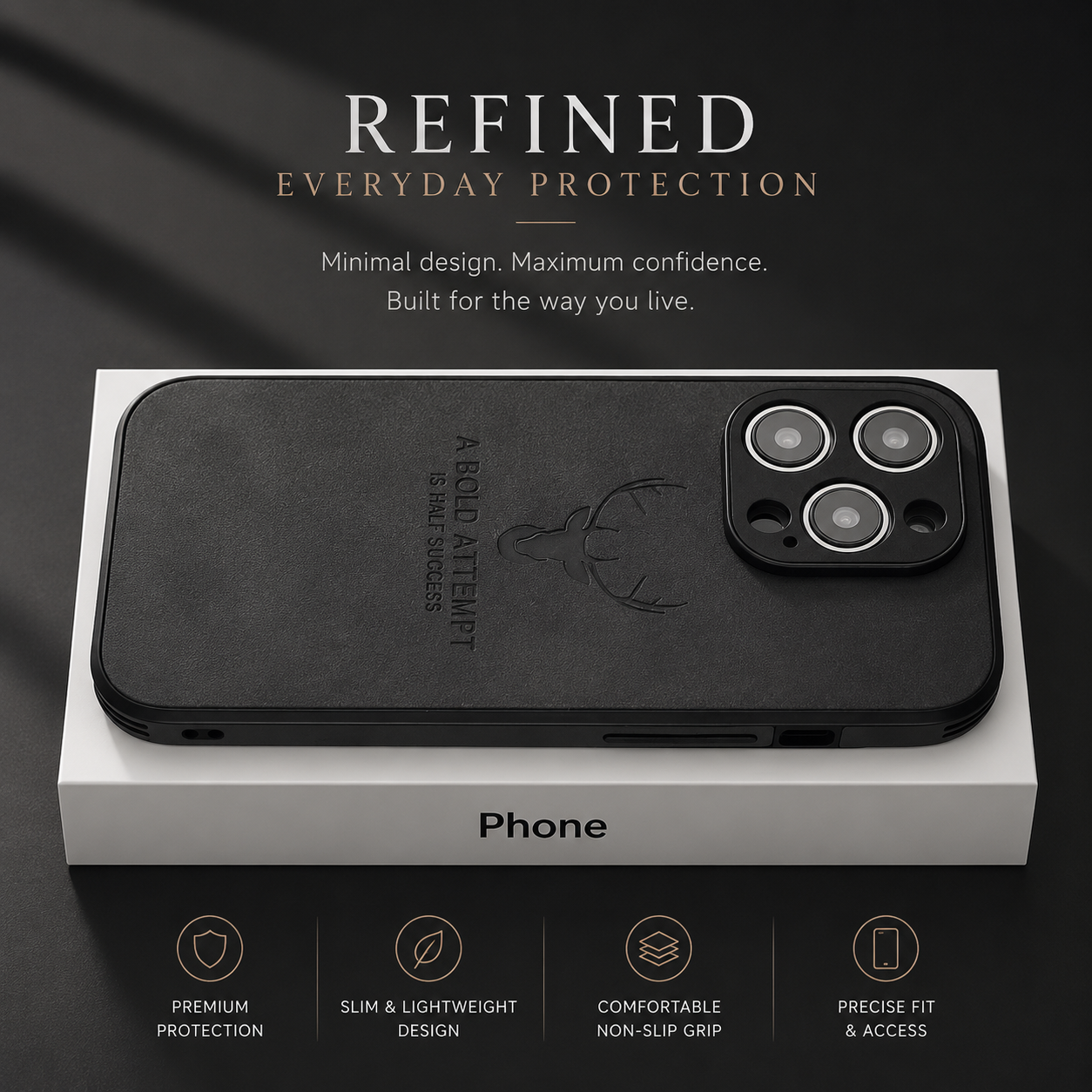 Premium iPhone Case MagSafe Compatible Leather Texture Silicone Bumper Cover Magnetic Shockproof Protective Camera Lens Guard Slim Full Coverage Design