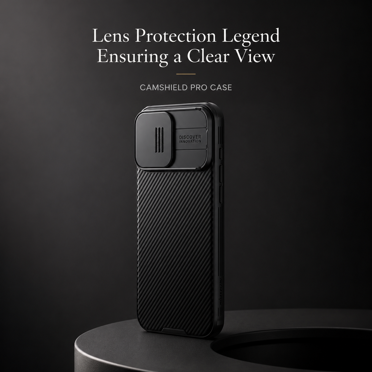 Premium iPhone Case MagSafe Compatible Leather Texture Sliding Camera Cover Magnetic Cover Shockproof Protective Lens Guard Slim Design