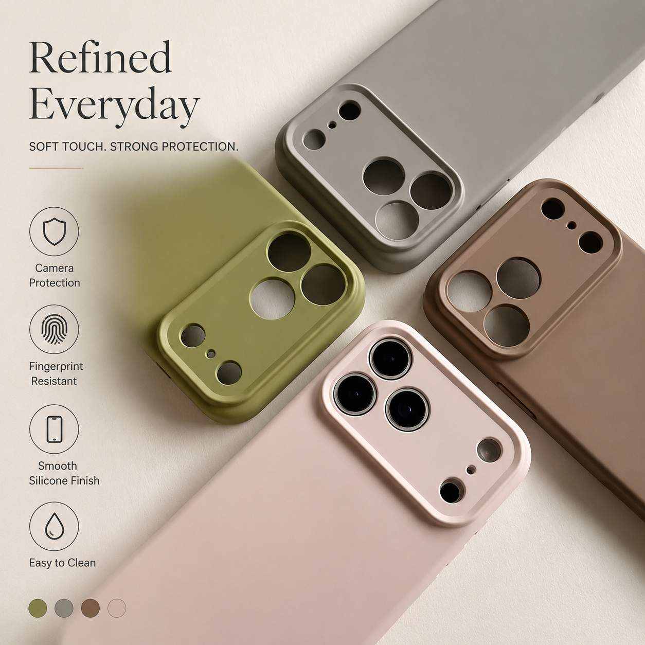 Premium iPhone Case MagSafe Compatible Liquid Silicone Cover Shockproof TPU Protective Anti Fingerprint Soft Touch Slim Lightweight Full Coverage
