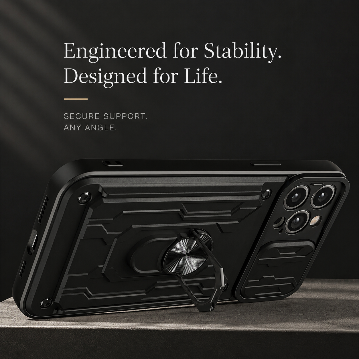 Premium iPhone Case MagSafe Compatible Liquid Silicone Wallet Cover Card Holder Ring Stand Magnetic Shockproof Protective Camera Lens Protection Slim Design