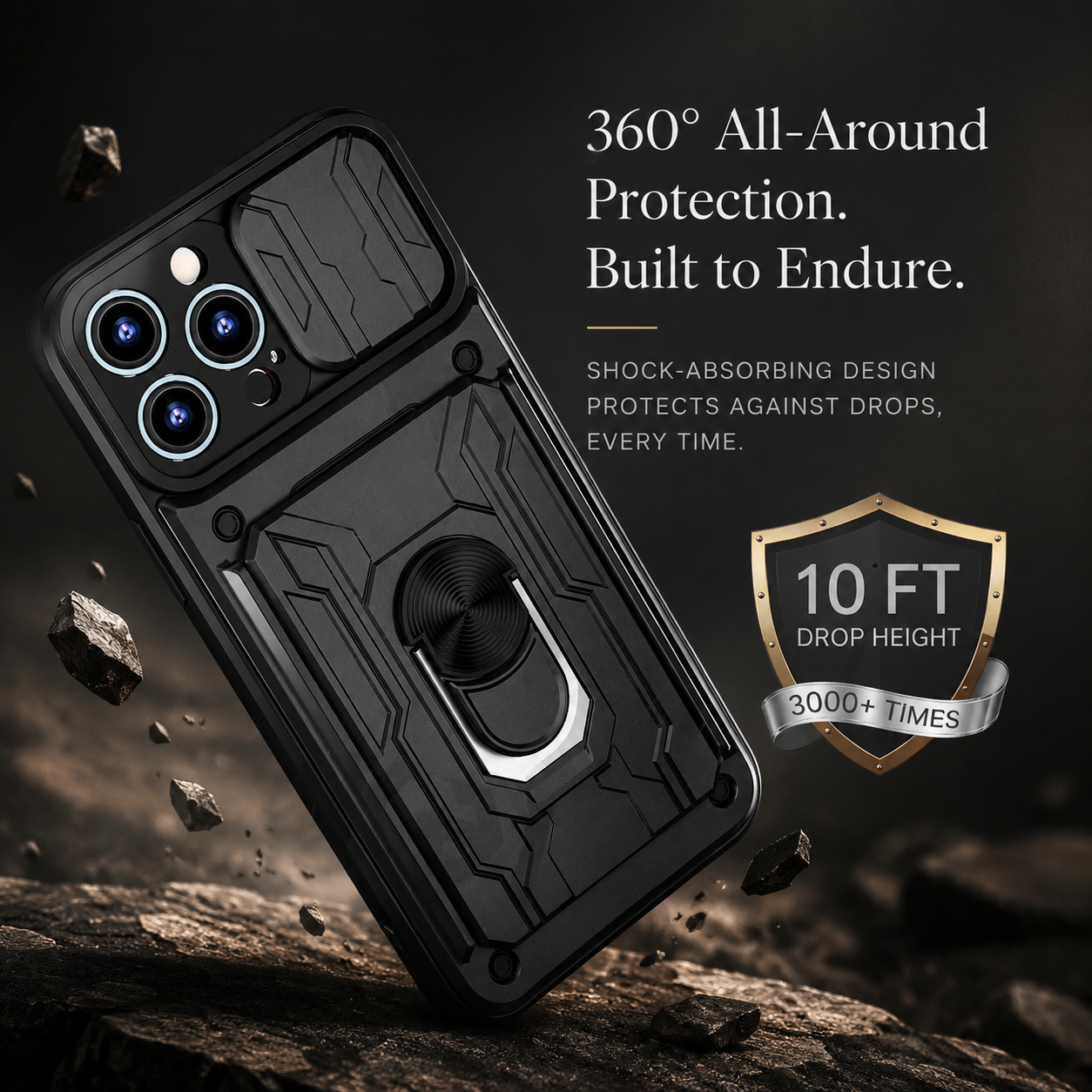 Premium iPhone Case MagSafe Compatible Liquid Silicone Wallet Cover Card Holder Ring Stand Magnetic Shockproof Protective Camera Lens Protection Slim Design