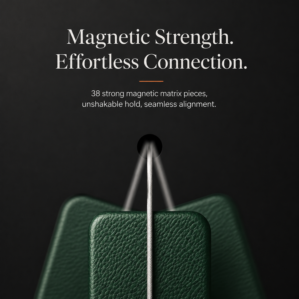 Premium iPhone Case MagSafe Compatible Lychee Cowhide Leather Luxury PC Shockproof Protective Cover Slim Full Coverage Magnetic Back Case