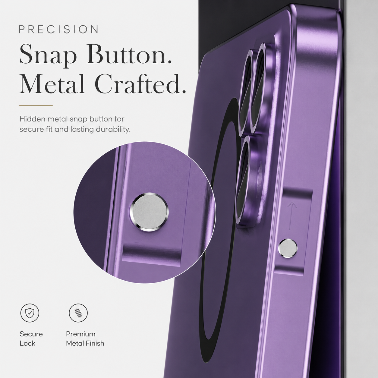 Premium iPhone Case MagSafe Compatible Magnetic Aluminum Frame Protective Cover PC Hard Back Shockproof Matte Anti Fingerprint Slim Full Coverage Design