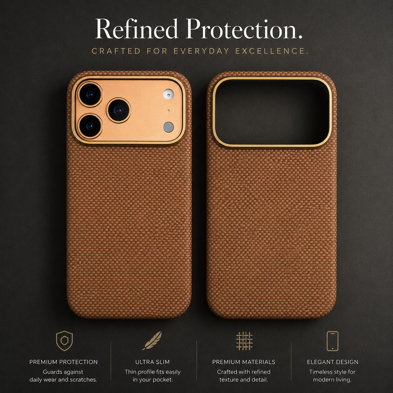 Premium iPhone Case MagSafe Compatible Magnetic Aramid Fiber Cover Carbon Texture Shockproof Anti Scratch Slim Lightweight Full Body Protection