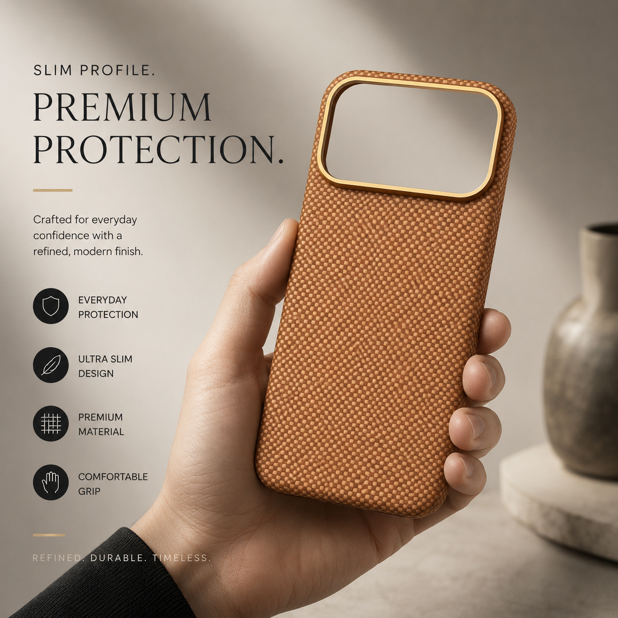 Premium iPhone Case MagSafe Compatible Magnetic Aramid Fiber Cover Carbon Texture Shockproof Anti Scratch Slim Lightweight Full Body Protection