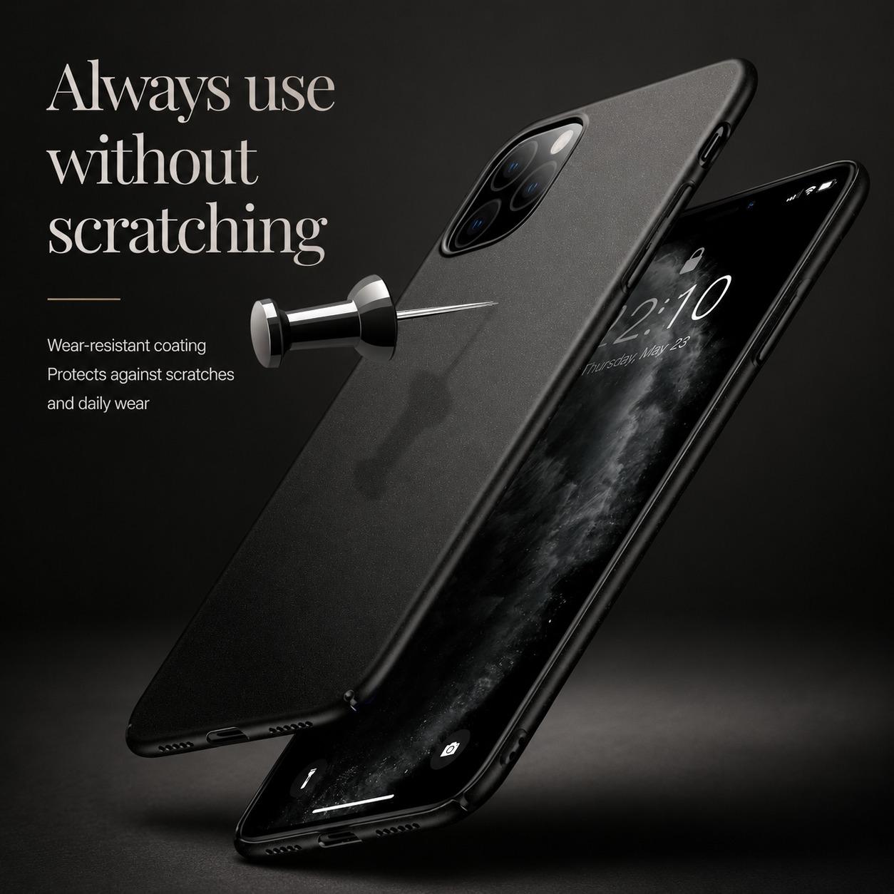 Premium iPhone Case MagSafe Compatible Magnetic Car Mount Matte Cover Ultra Thin Shockproof Protective Camera Lens Guard Slim Design