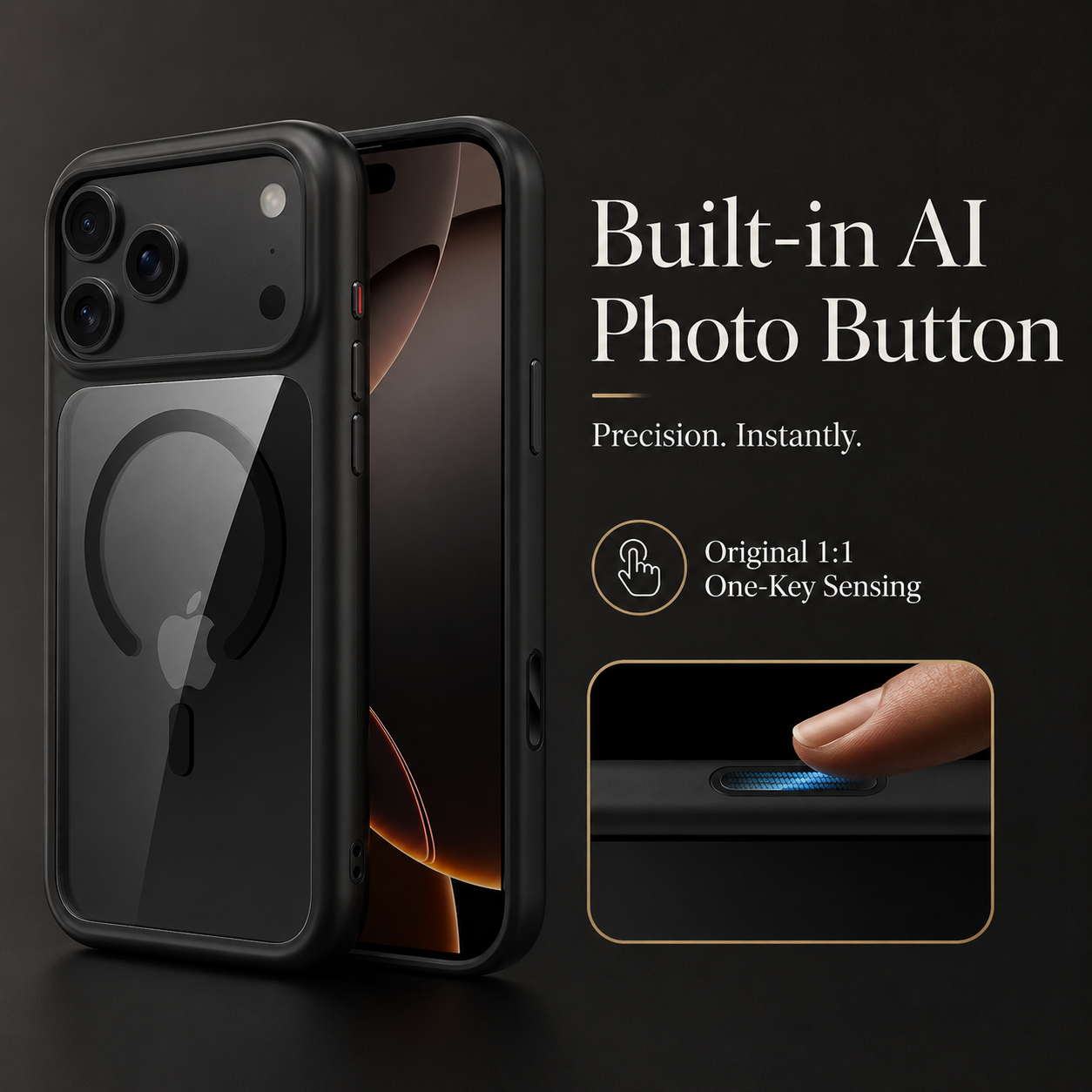 Premium iPhone Case MagSafe Compatible Magnetic Clear Armor Cover Shockproof Anti Scratch Transparent Camera Protection Slim Lightweight Full Coverage