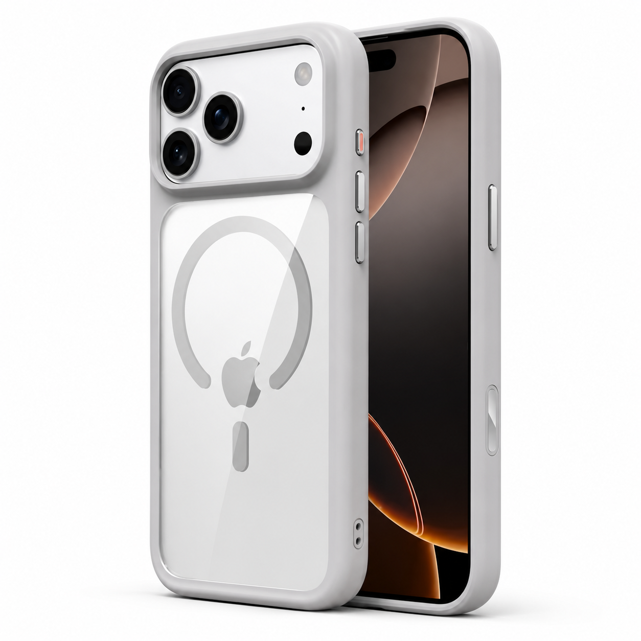 Premium iPhone Case MagSafe Compatible Magnetic Clear Armor Cover Shockproof Anti Scratch Transparent Camera Protection Slim Lightweight Full Coverage
