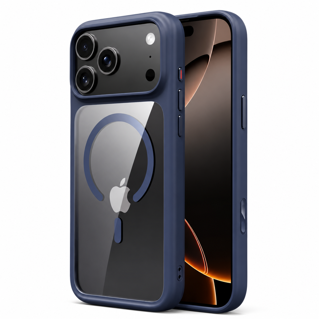 Premium iPhone Case MagSafe Compatible Magnetic Clear Armor Cover Shockproof Anti Scratch Transparent Camera Protection Slim Lightweight Full Coverage