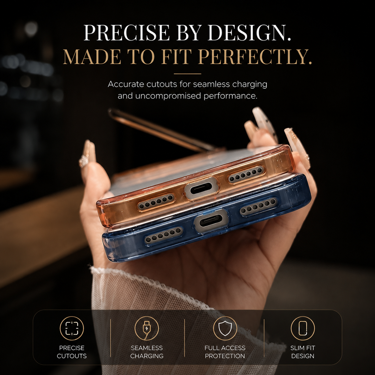 Premium iPhone Case MagSafe Compatible Magnetic Clear Protective Cover Camera Lens Stand Shockproof PC TPU Bumper Slim Full Coverage Design