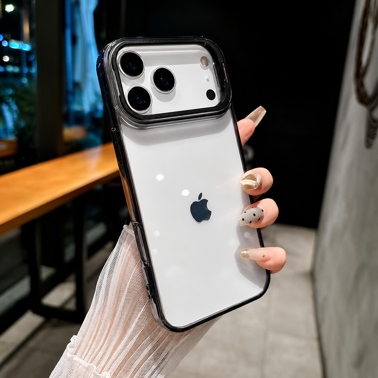 Premium iPhone Case MagSafe Compatible Magnetic Clear Protective Cover Camera Lens Stand Shockproof PC TPU Bumper Slim Full Coverage Design