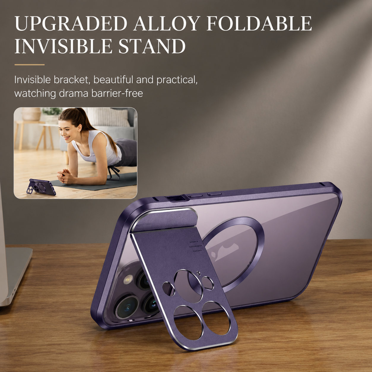 Premium iPhone Case MagSafe Compatible Magnetic Cover Shockproof Protective Stand Camera Lens Protection Aromatherapy Slot Slim Full Coverage Design