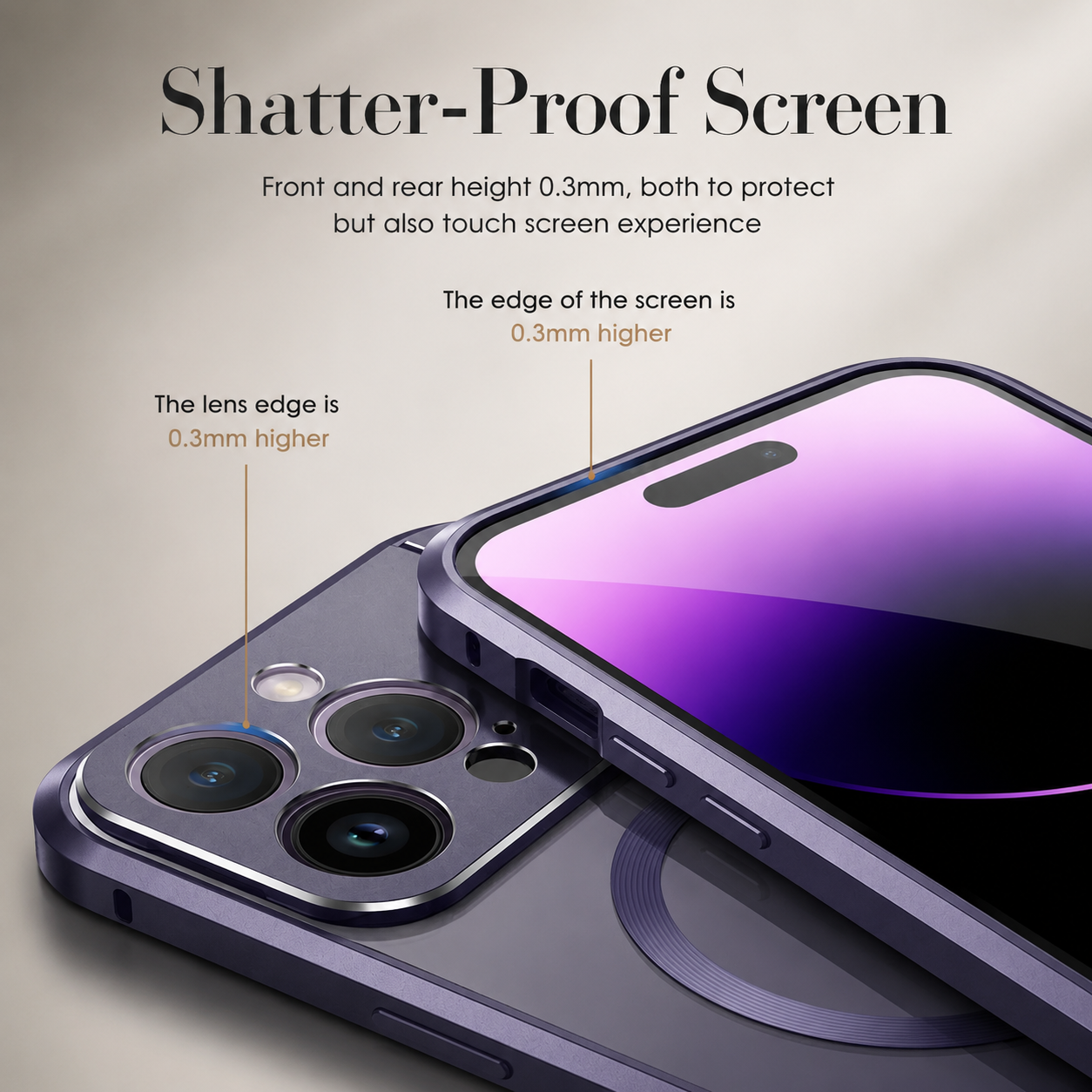 Premium iPhone Case MagSafe Compatible Magnetic Cover Shockproof Protective Stand Camera Lens Protection Aromatherapy Slot Slim Full Coverage Design