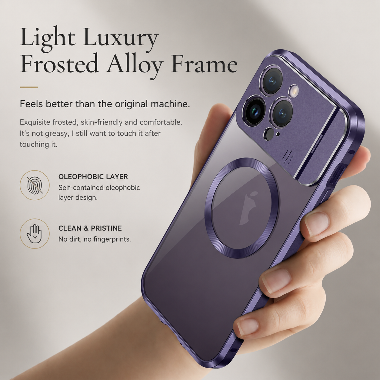 Premium iPhone Case MagSafe Compatible Magnetic Cover Shockproof Protective Stand Camera Lens Protection Aromatherapy Slot Slim Full Coverage Design
