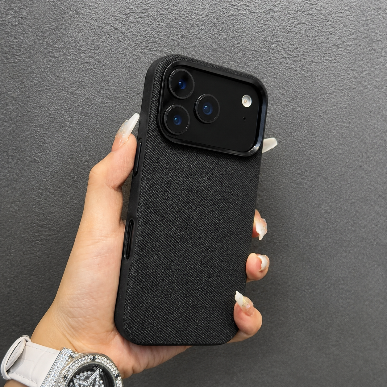 Premium iPhone Case MagSafe Compatible Magnetic Fiber Leather Cover Slim Shockproof Anti Fingerprint Non Slip Matte Camera Protection Full Coverage