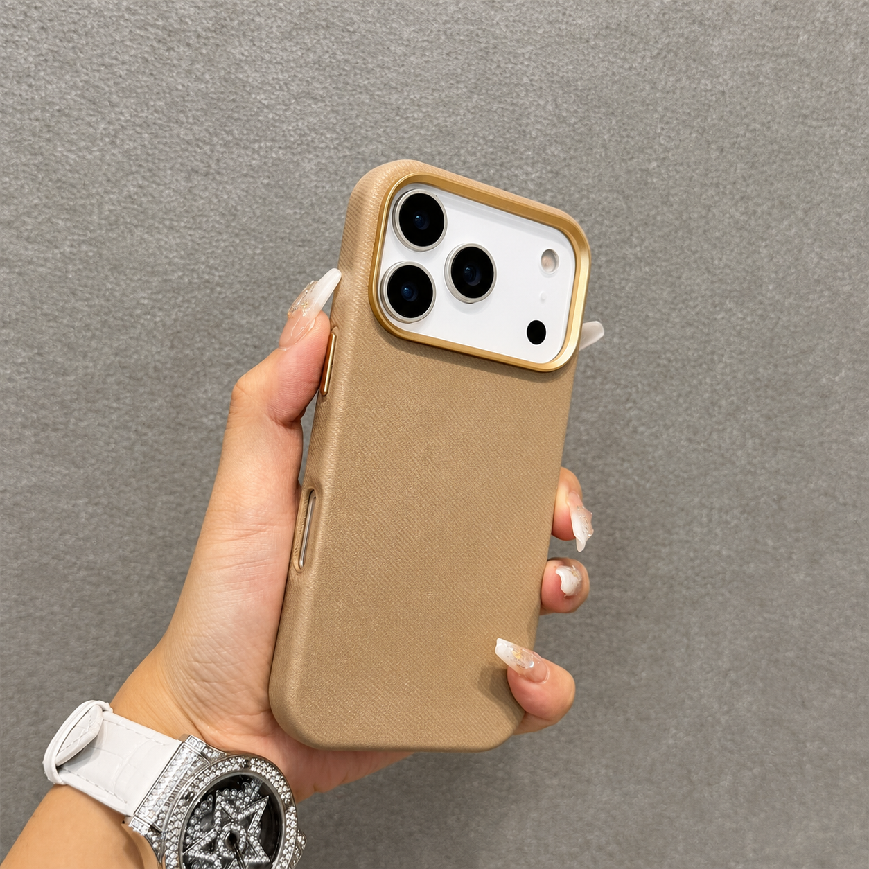 Premium iPhone Case MagSafe Compatible Magnetic Fiber Leather Cover Slim Shockproof Anti Fingerprint Non Slip Matte Camera Protection Full Coverage