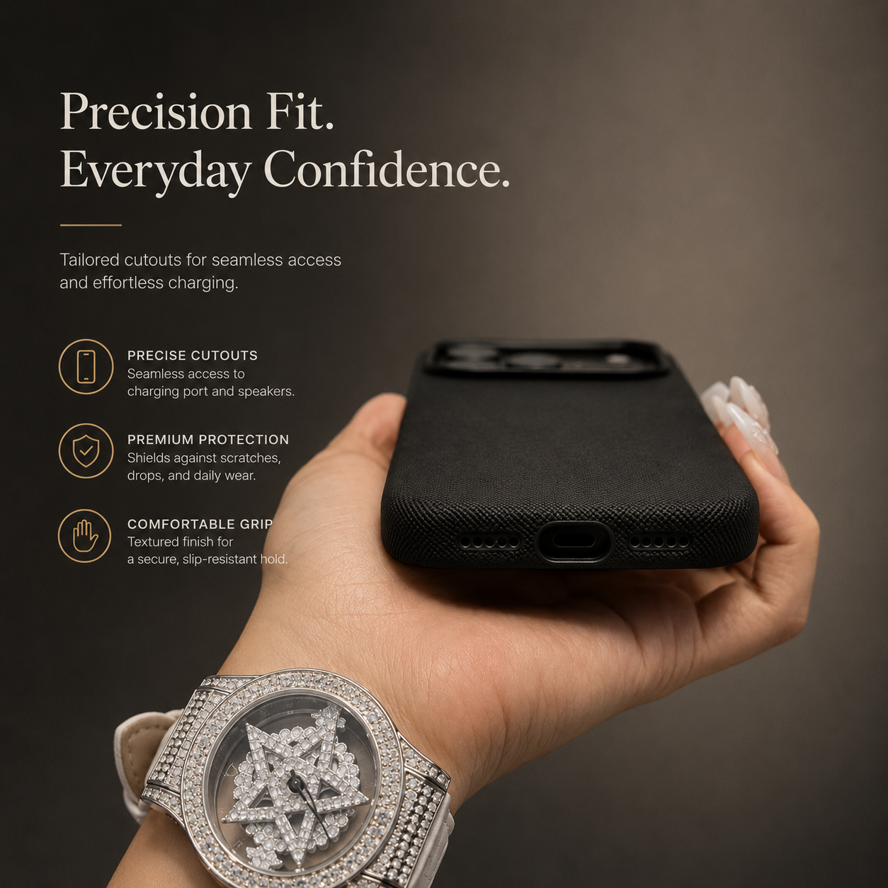 Premium iPhone Case MagSafe Compatible Magnetic Fiber Leather Cover Slim Shockproof Anti Fingerprint Non Slip Matte Camera Protection Full Coverage