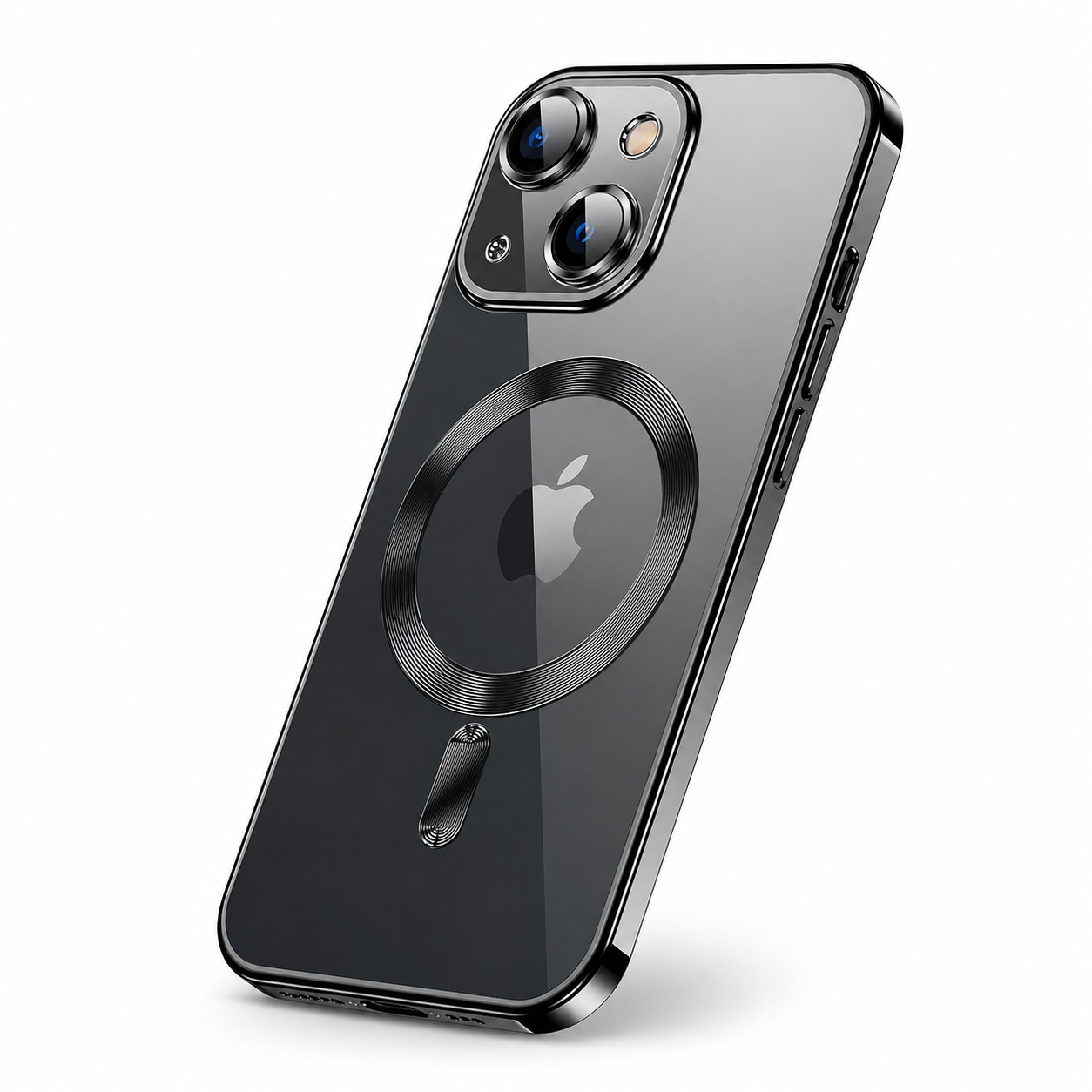 Premium iPhone Case MagSafe Compatible Magnetic Fit Double Sided Tempered Glass Metal Frame Ultra Thin 360 Full Body Shockproof Cover Camera Lens Protection