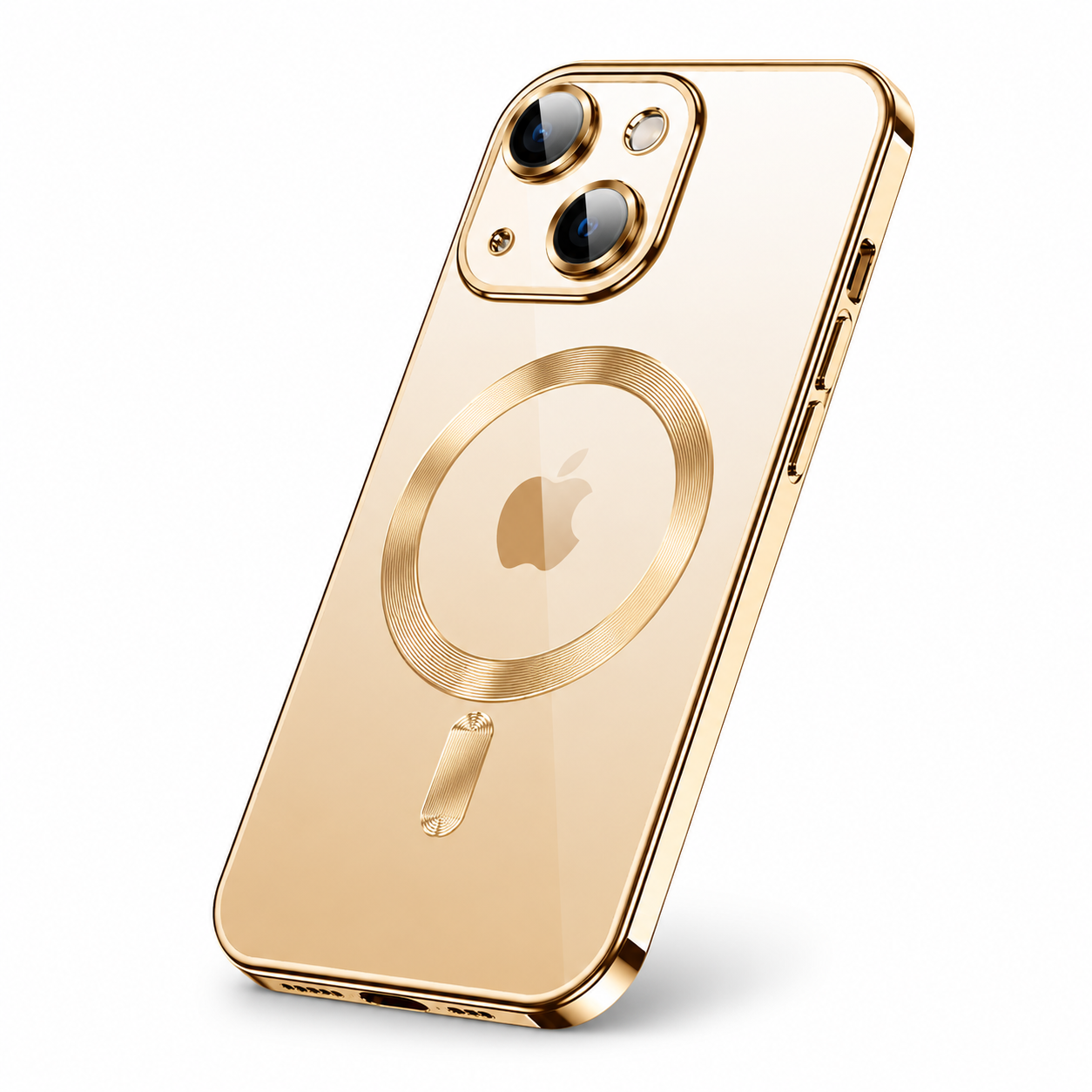 Premium iPhone Case MagSafe Compatible Magnetic Fit Double Sided Tempered Glass Metal Frame Ultra Thin 360 Full Body Shockproof Cover Camera Lens Protection