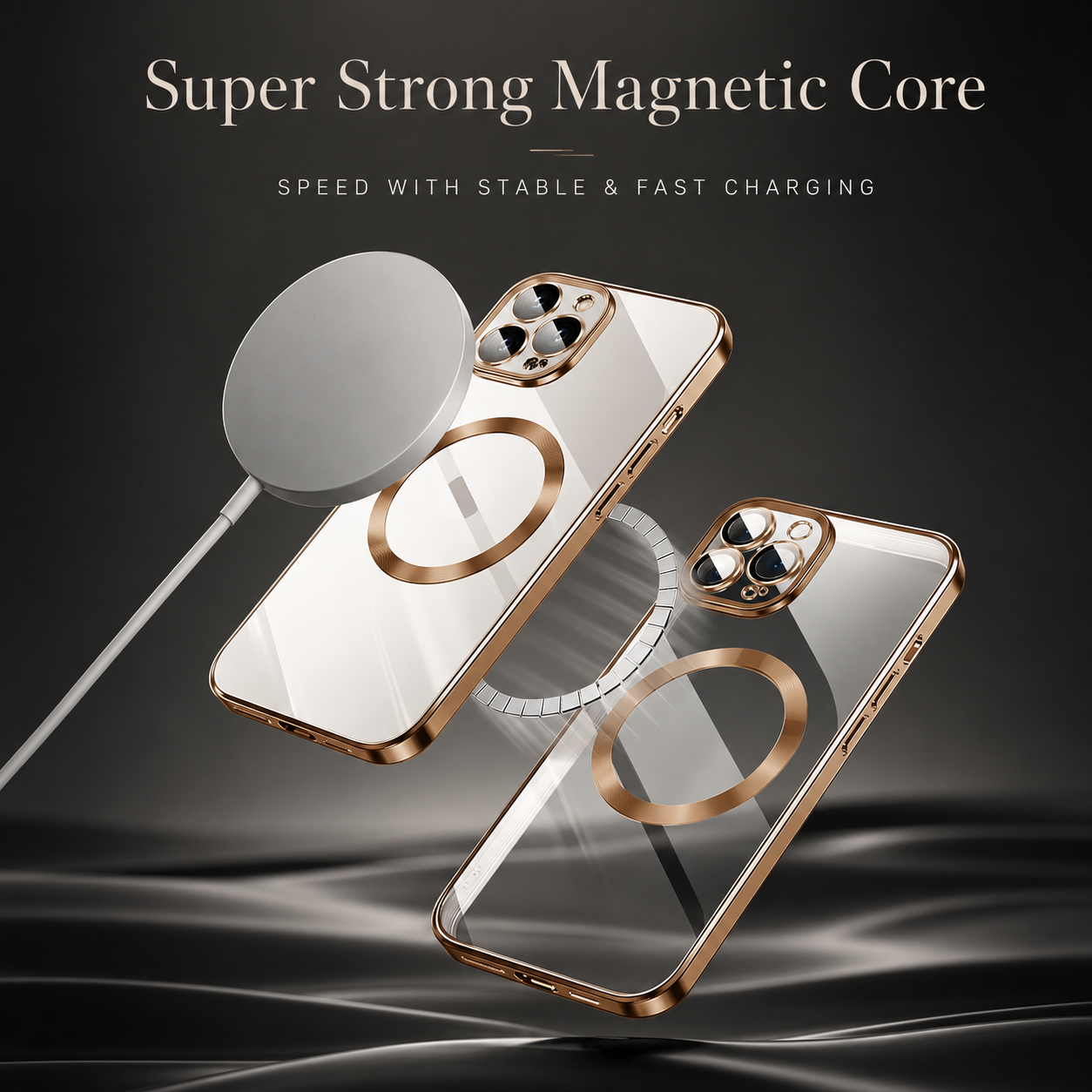 Premium iPhone Case MagSafe Compatible Magnetic Fit Double Sided Tempered Glass Metal Frame Ultra Thin 360 Full Body Shockproof Cover Camera Lens Protection