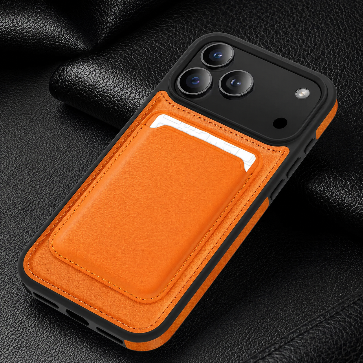 Premium iPhone Case MagSafe Compatible Magnetic Leather Wallet Cover RFID Blocking Card Holder Shockproof Protective Cover Anti Scratch Full Coverage