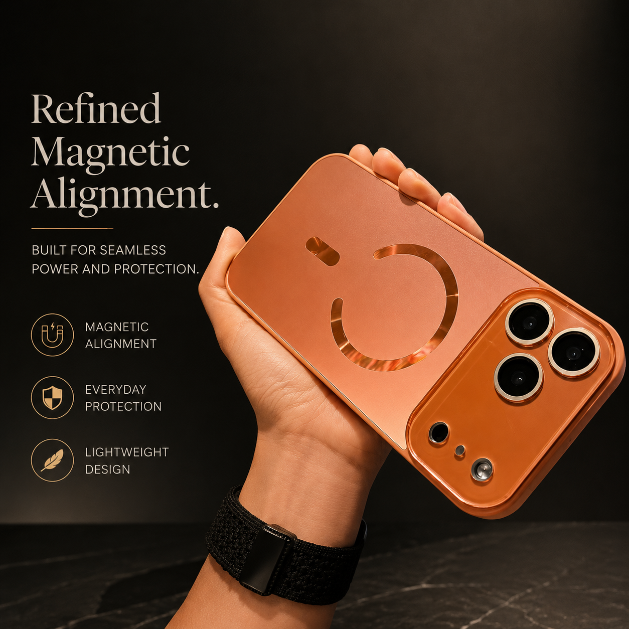 Premium iPhone Case MagSafe Compatible Magnetic Shockproof Cover Camera Protection Anti Scratch Slim Lightweight Protective Full Coverage Design
