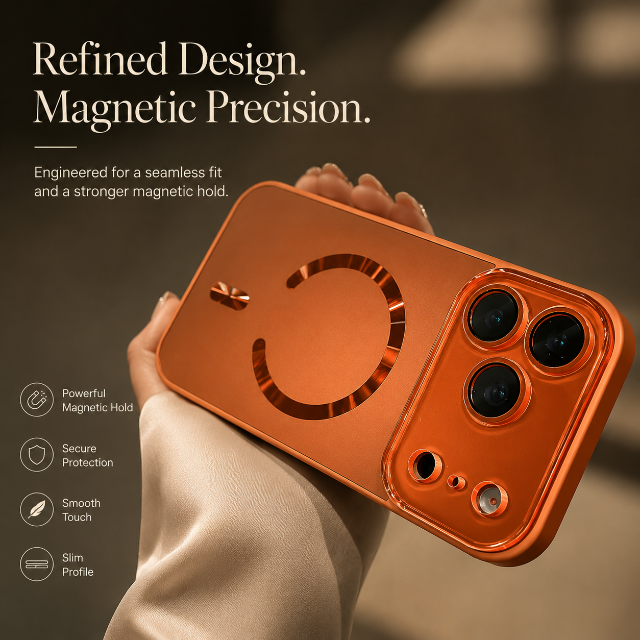 Premium iPhone Case MagSafe Compatible Magnetic Shockproof Cover Camera Protection Anti Scratch Slim Lightweight Protective Full Coverage Design