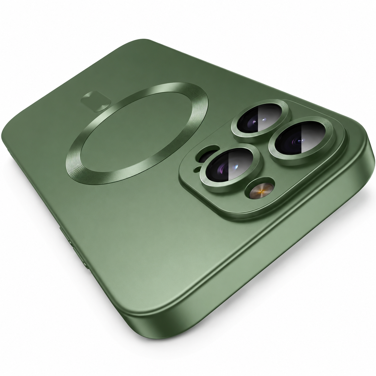 Premium iPhone Case MagSafe Compatible Magnetic Silicone Cover Shockproof Camera Lens Protection Matte Anti Fingerprint Slim Full Coverage