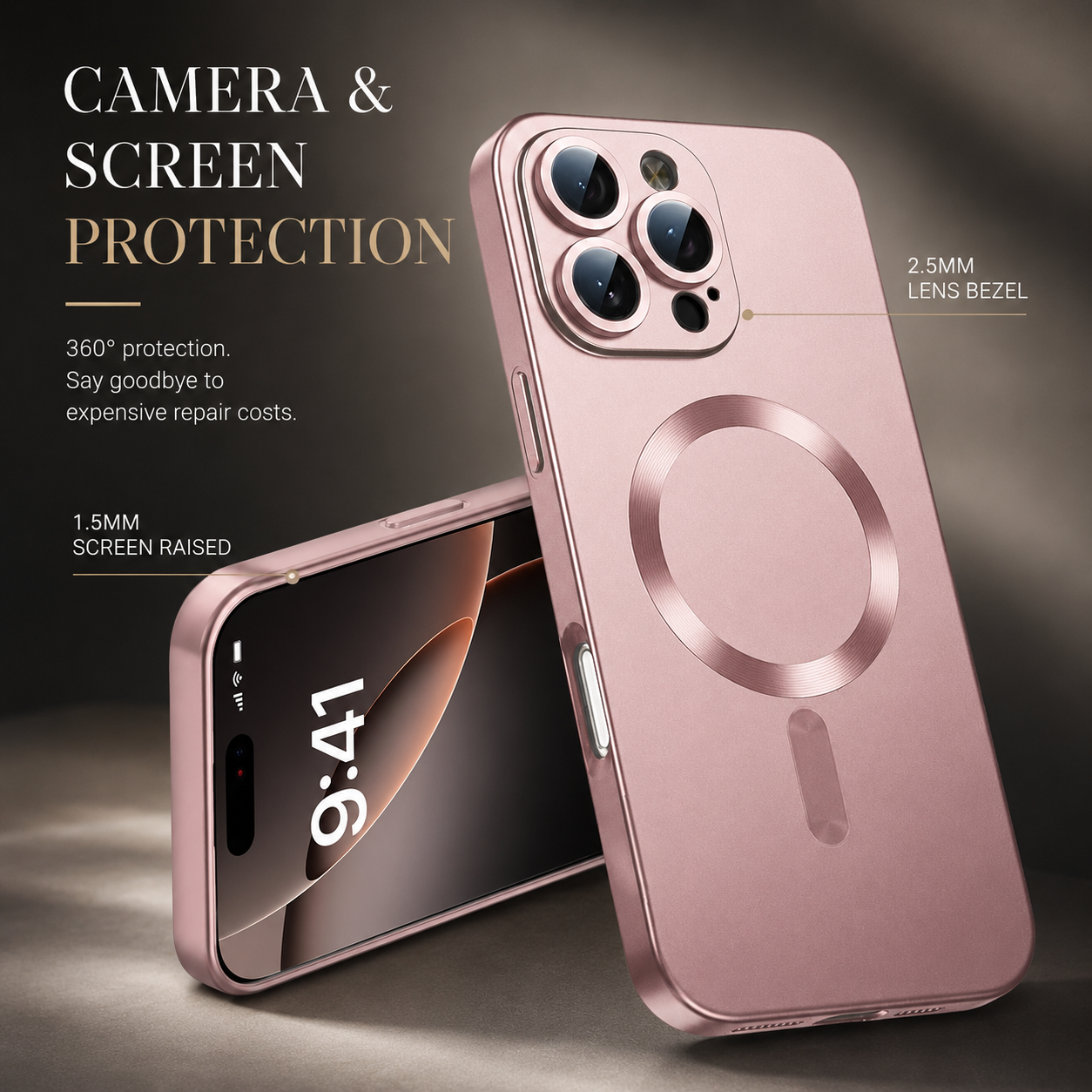 Premium iPhone Case MagSafe Compatible Magnetic Silicone Cover Shockproof Camera Lens Protection Matte Anti Fingerprint Slim Full Coverage