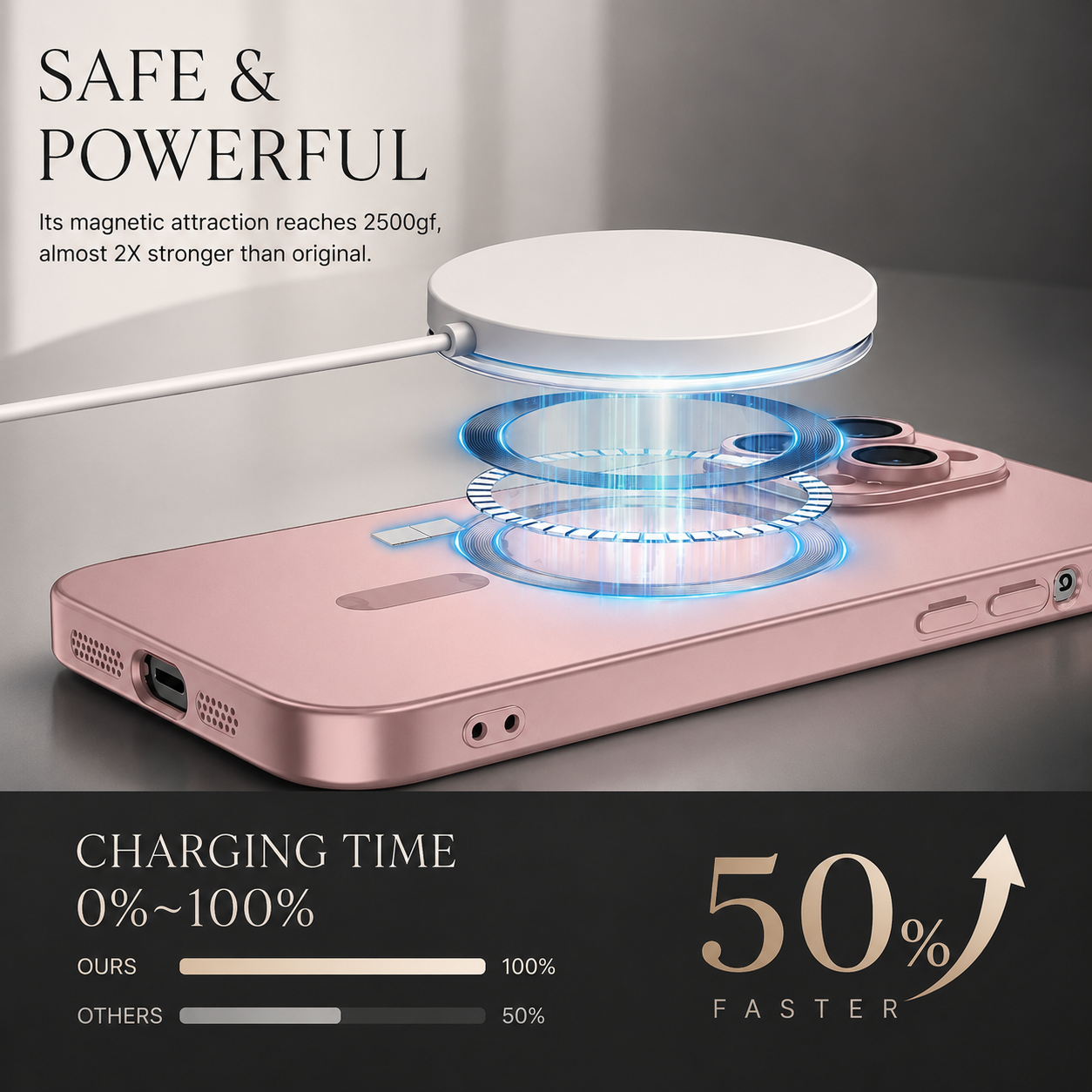 Premium iPhone Case MagSafe Compatible Magnetic Silicone Cover Shockproof Camera Lens Protection Matte Anti Fingerprint Slim Full Coverage