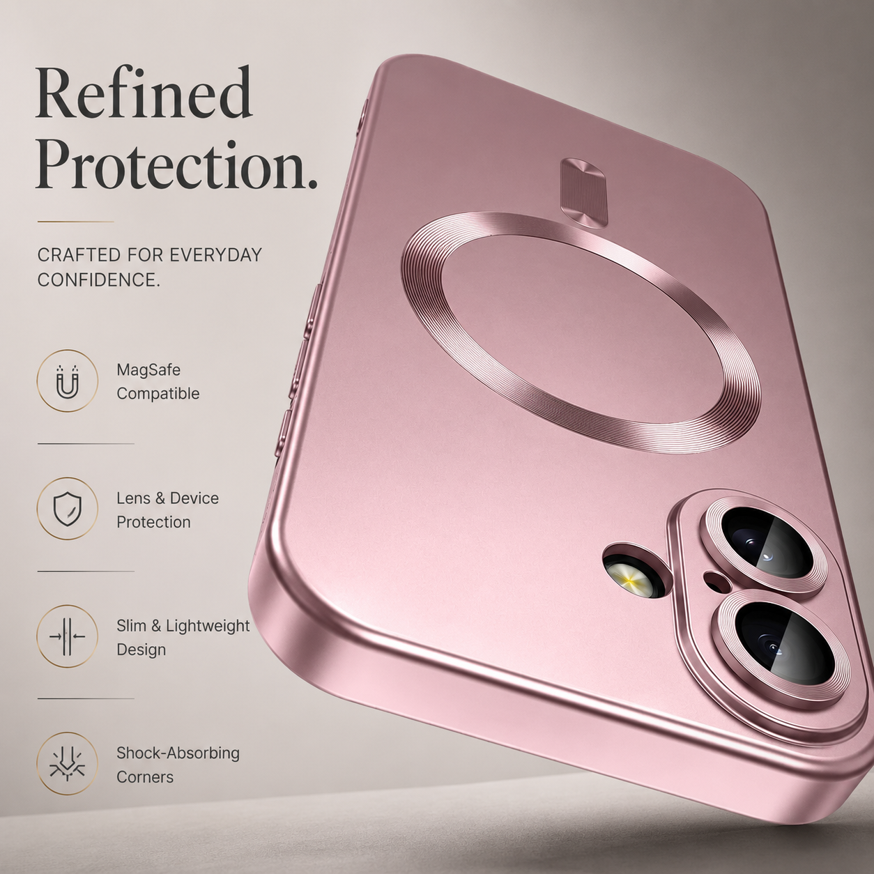 Premium iPhone Case MagSafe Compatible Magnetic Silicone Cover Shockproof Camera Lens Protection Matte Anti Fingerprint Slim Full Coverage
