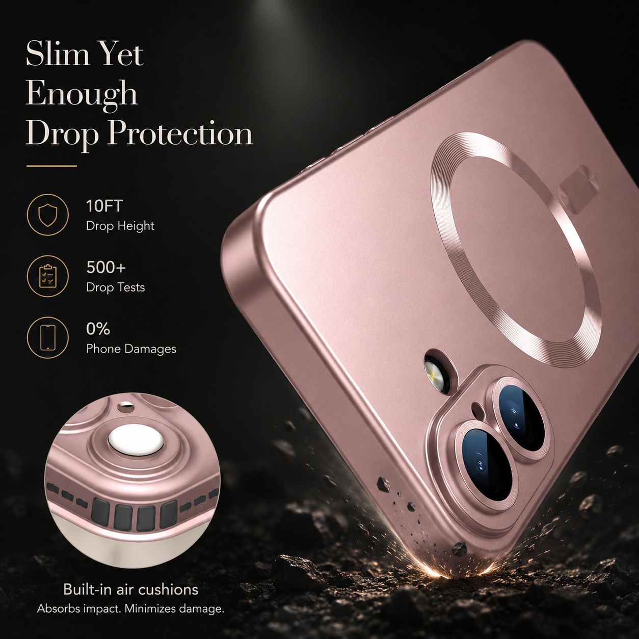 Premium iPhone Case MagSafe Compatible Magnetic Silicone Cover Shockproof Camera Lens Protection Matte Anti Fingerprint Slim Full Coverage