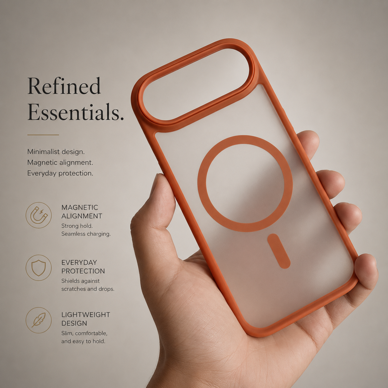 Premium iPhone Case MagSafe Compatible Magnetic TPU PC Shockproof Cover Camera Button Camera Protection Anti Fingerprint Matte Slim Full Coverage