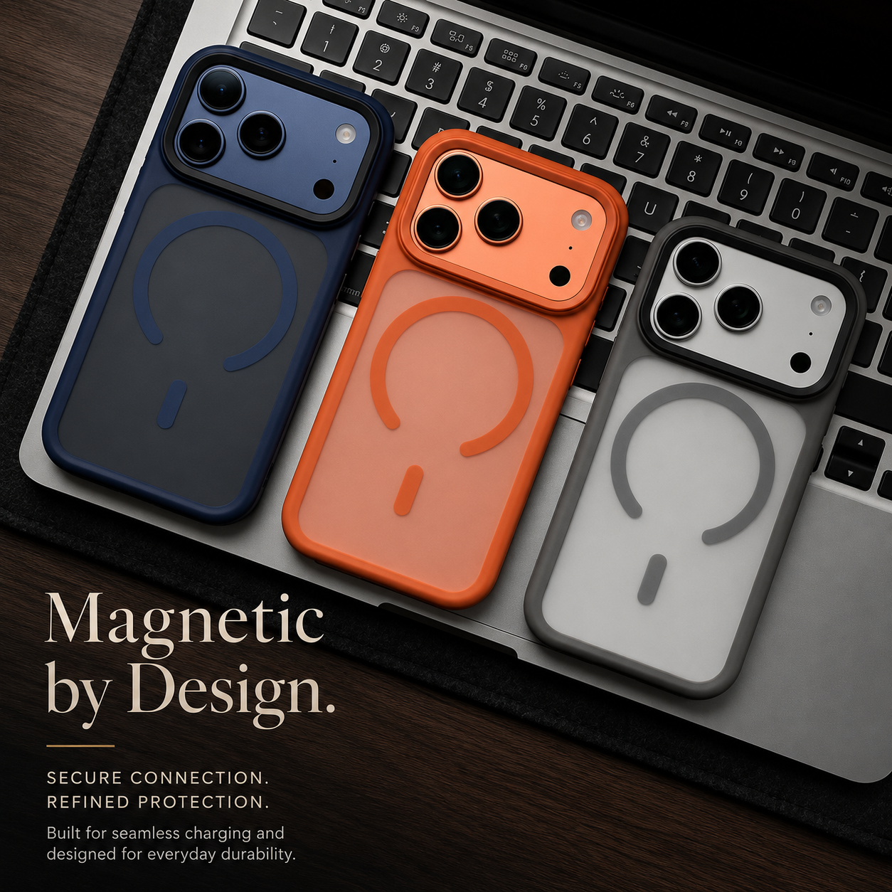 Premium iPhone Case MagSafe Compatible Magnetic TPU PC Shockproof Cover Camera Button Camera Protection Anti Fingerprint Matte Slim Full Coverage