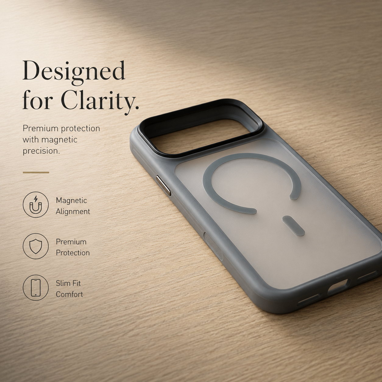 Premium iPhone Case MagSafe Compatible Magnetic TPU PC Shockproof Cover Camera Button Camera Protection Anti Fingerprint Matte Slim Full Coverage