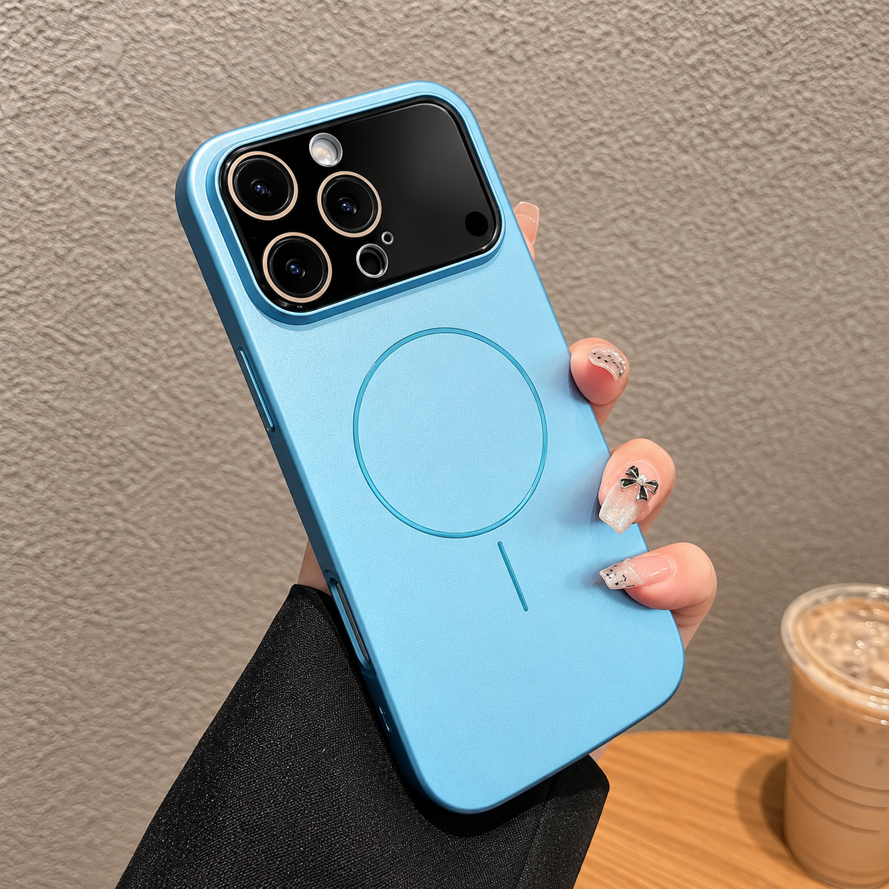 Premium iPhone Case MagSafe Compatible Matte Magnetic Cover Shockproof PC Camera Protection Anti Fingerprint Non Slip Slim Half Wrapped Design