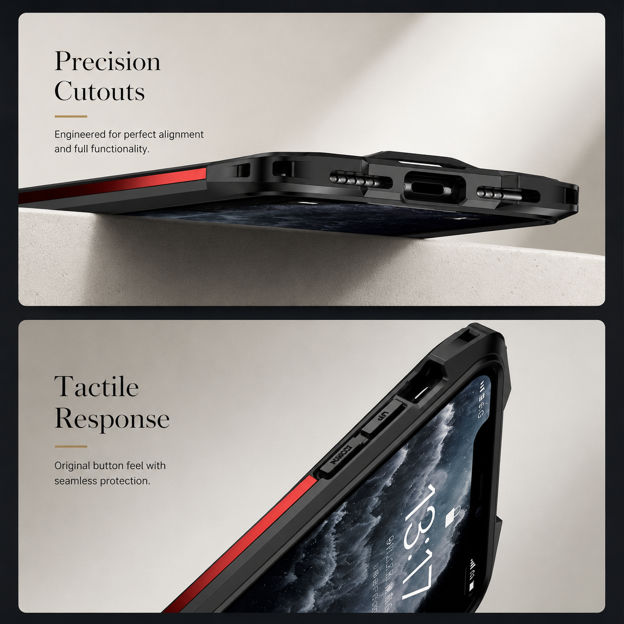Premium iPhone Case MagSafe Compatible Military Armor Rugged Cover Dual Layer Metal Frame Tempered Glass Full Body Shockproof Camera Protection