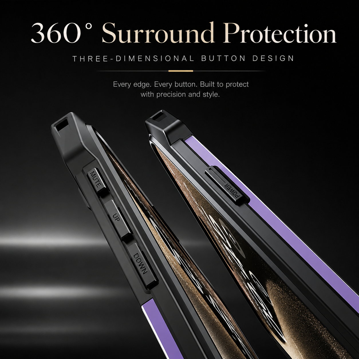 Premium iPhone Case MagSafe Compatible Military Armor Rugged Cover Dual Layer Metal Frame Tempered Glass Full Body Shockproof Camera Protection