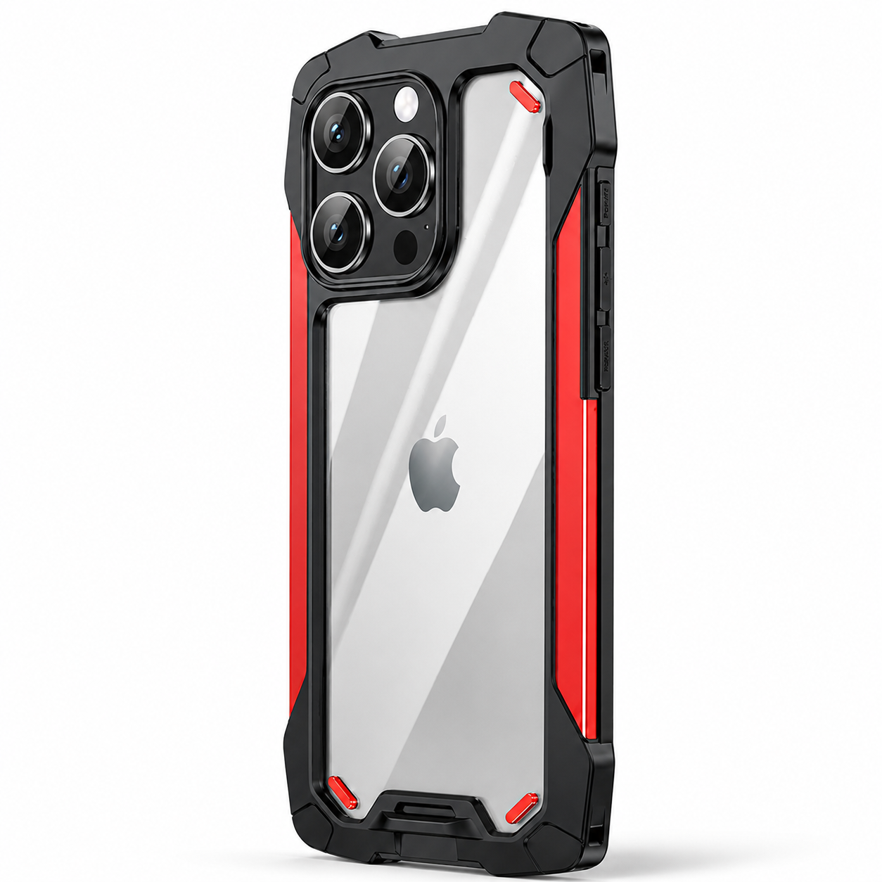 Premium iPhone Case MagSafe Compatible Military Armor Rugged Cover Dual Layer Metal Frame Tempered Glass Full Body Shockproof Camera Protection