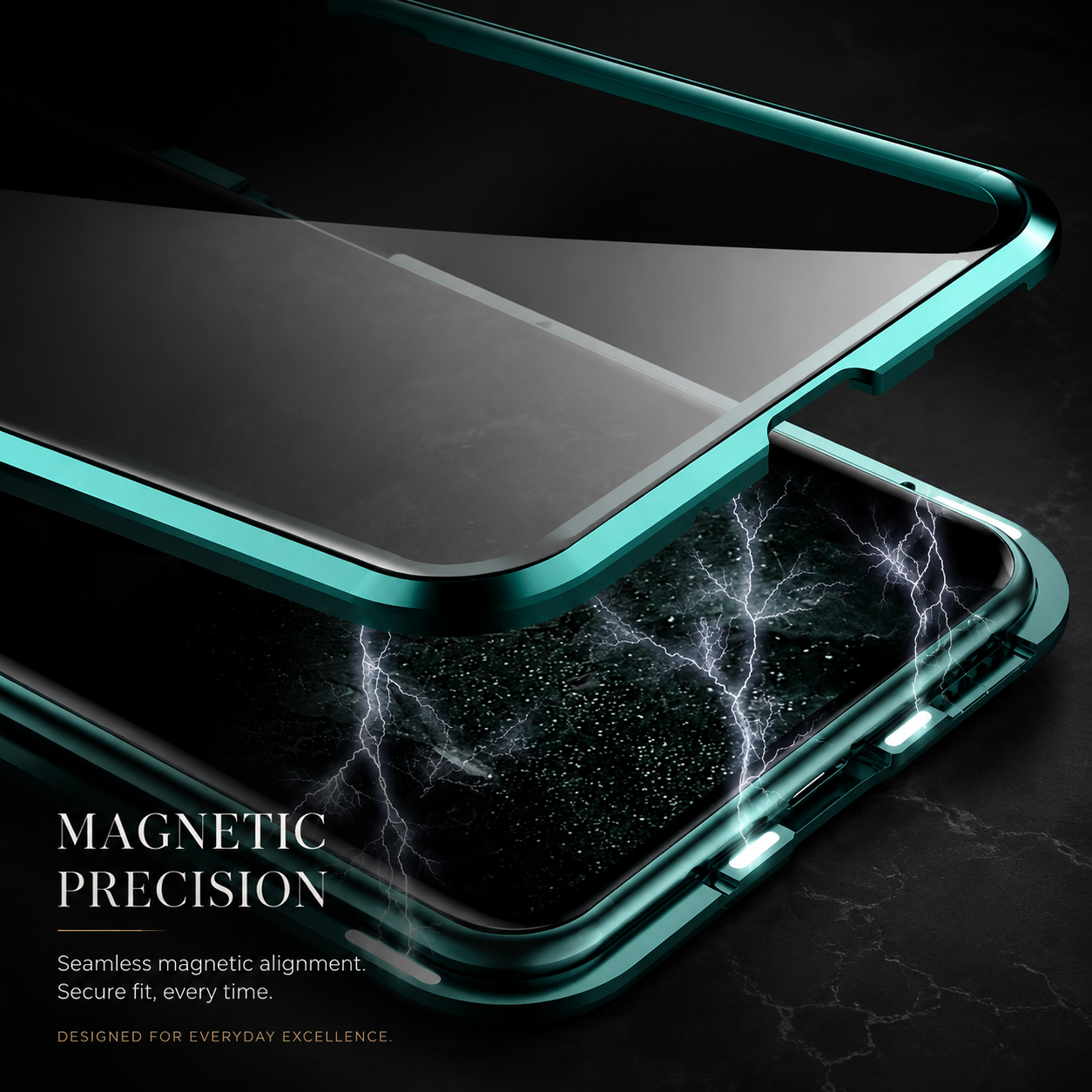Premium iPhone Case MagSafe Compatible Privacy Screen Glass Cover 360 Full Body Magnetic Shock Absorbing Protective Camera Lens Guard Slim Design