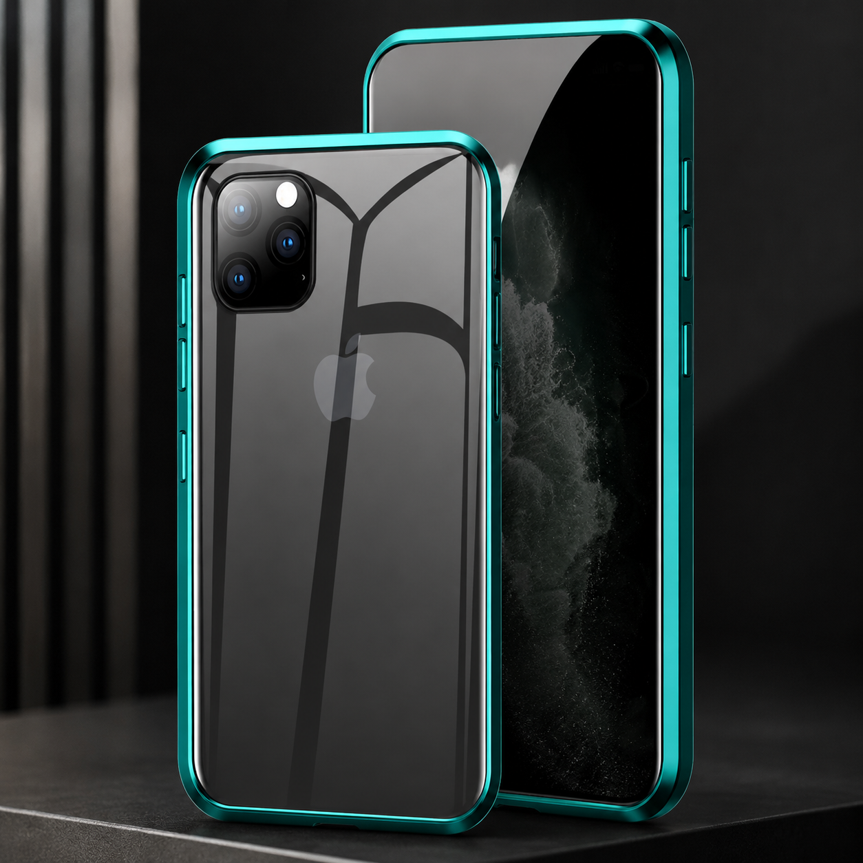 Premium iPhone Case MagSafe Compatible Privacy Screen Glass Cover 360 Full Body Magnetic Shock Absorbing Protective Camera Lens Guard Slim Design