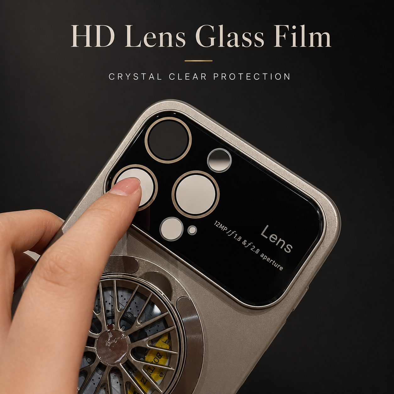 Premium iPhone Case MagSafe Compatible Rotating Ring Stand Magnetic Cover Foldable Kickstand Shockproof Protective Camera Lens Protection Slim Design